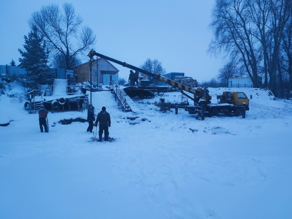 Монтаж ямобуром